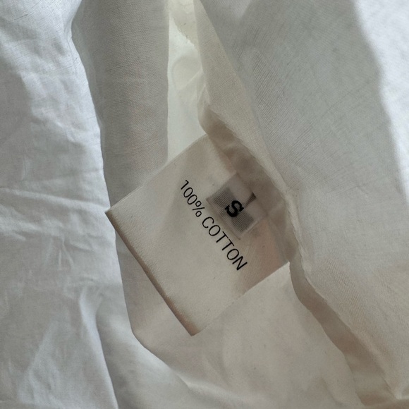 The Frankie Shop cropped White Button Down Shirt - Picture 3 of 11